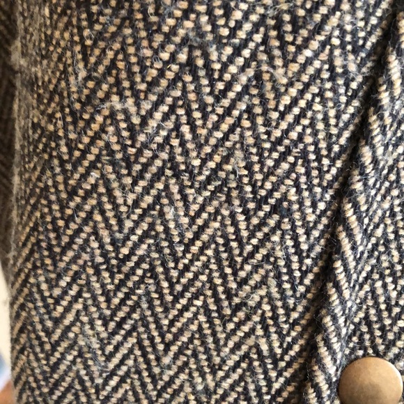 Ragdoll Wool Blended Herringbone Oversized Shirt Jacket - Picture 6 of 16